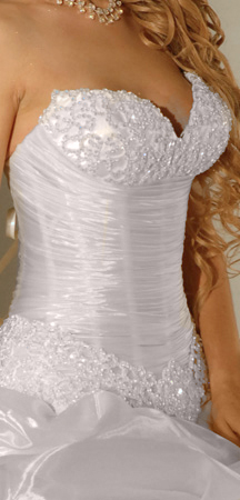Orifashion HandmadeLuxury Sexy Bridal Gown with Swarovski Beads